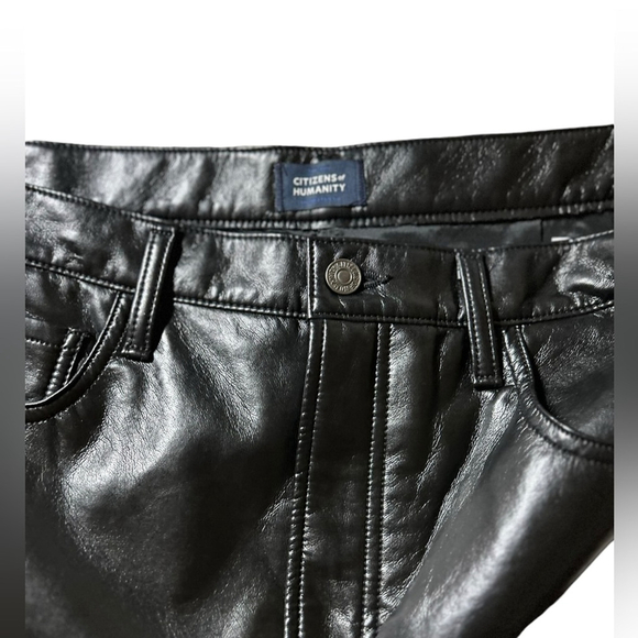 CITIZENS OF HUMANITY NWT
Beatnik Recycled Leather Mini Skirt in Sz 30 - Picture 8 of 9